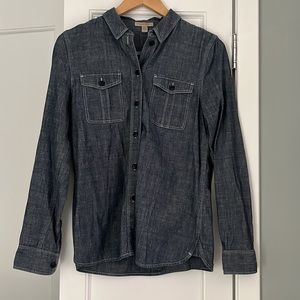 Burberry Brit grey denim button down